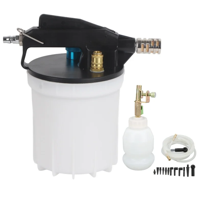Pneumatic Brake Fluid Bleeder Kit 2L Explosionproof Vacuum Brake Oil Extractor For Transmission Oil Draining