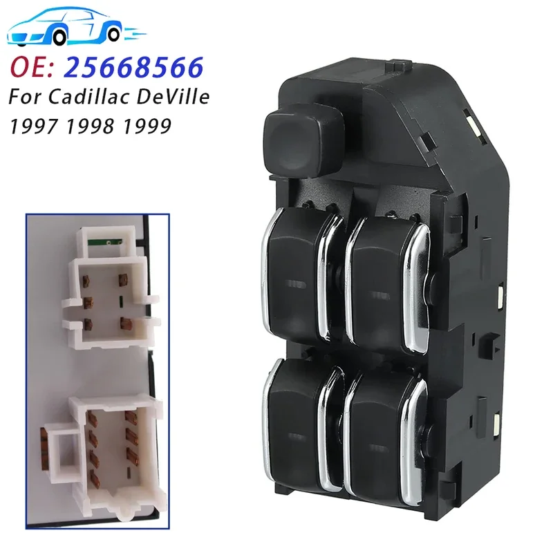 For Cadillac DeVille 4.6L V8 1997-1999 Front Driver Side Car Power Master Control Window Switch Car Accessories 25668566 901-052