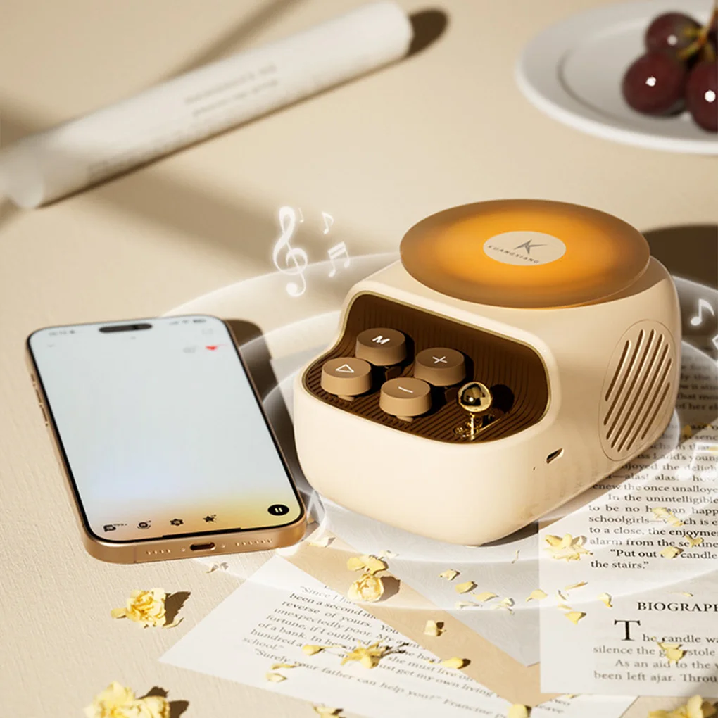 New Creativity Mini Speakers Portable Retro Wireless Bluetooth Speakers Household Desktop Small Subwoofer Aromatherapy Machine