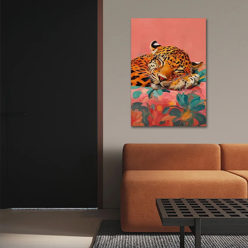

Abstract Design Cute Animal Hand Painted Picture Frameless Canvas Modern Artwork Wall Decoration Large Size Art Oil Paintings