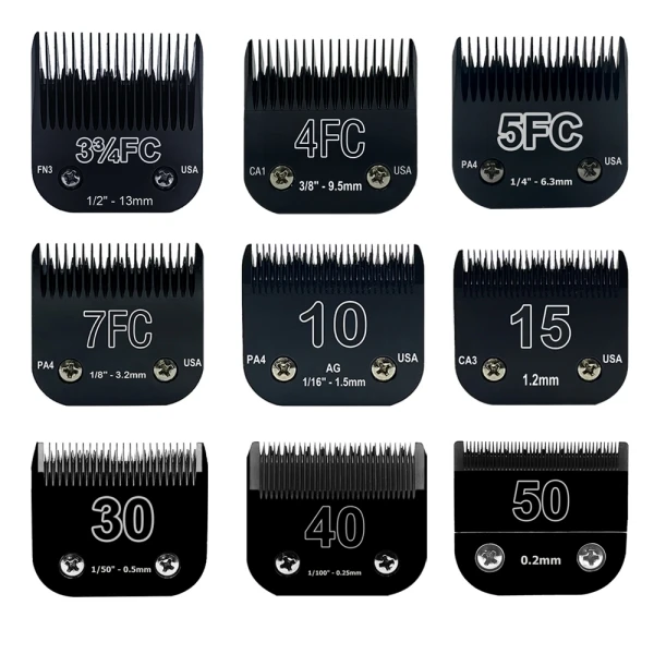 10 # 取り外し可能なペット用バリカン スチールブレード、Ainds、Oster