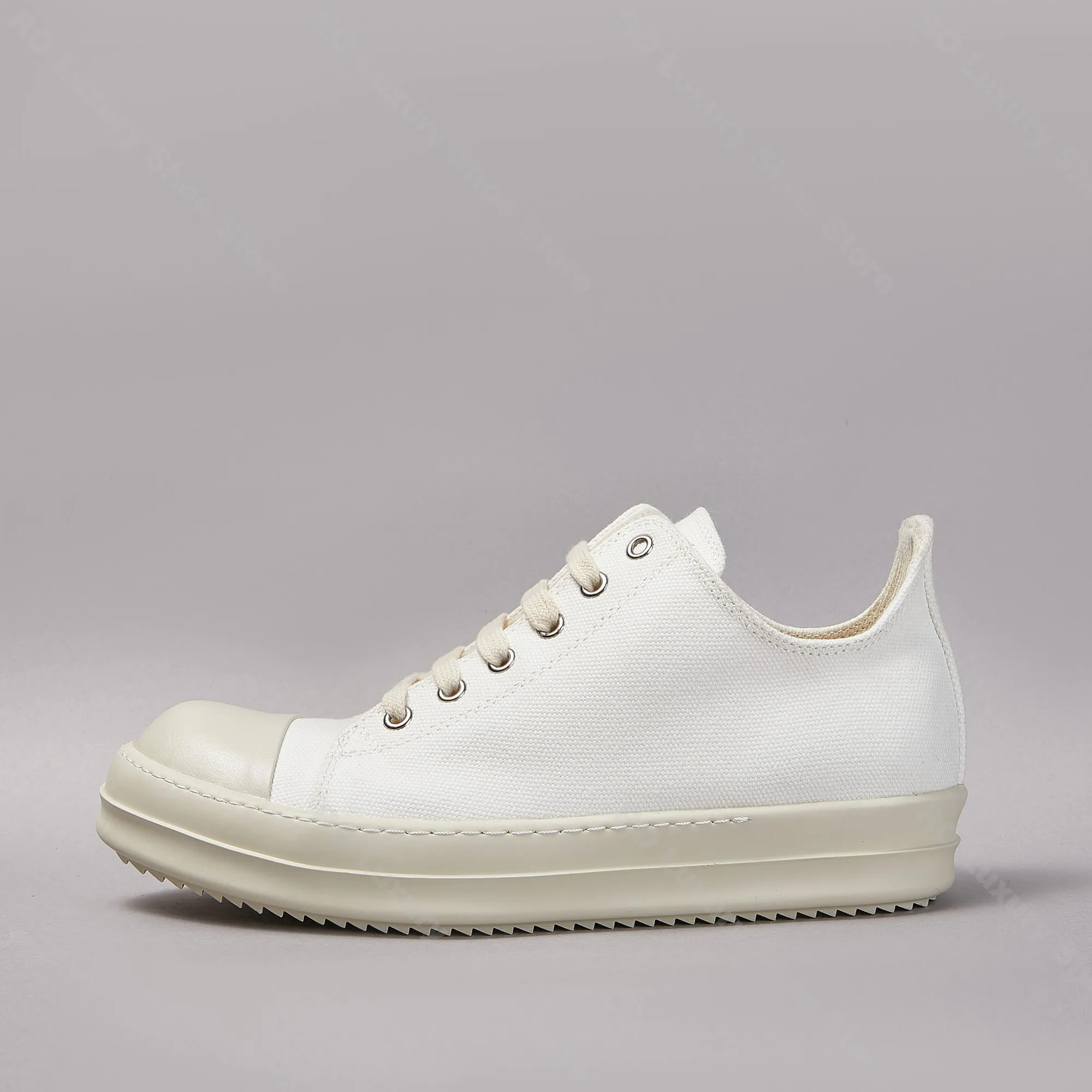 Brand Low Top Women Sneaker Luxury Canvas Men Shoe White Lace Up Flats Street Punk Casual Platform Shoe Fashion Daily Trainer - view 5