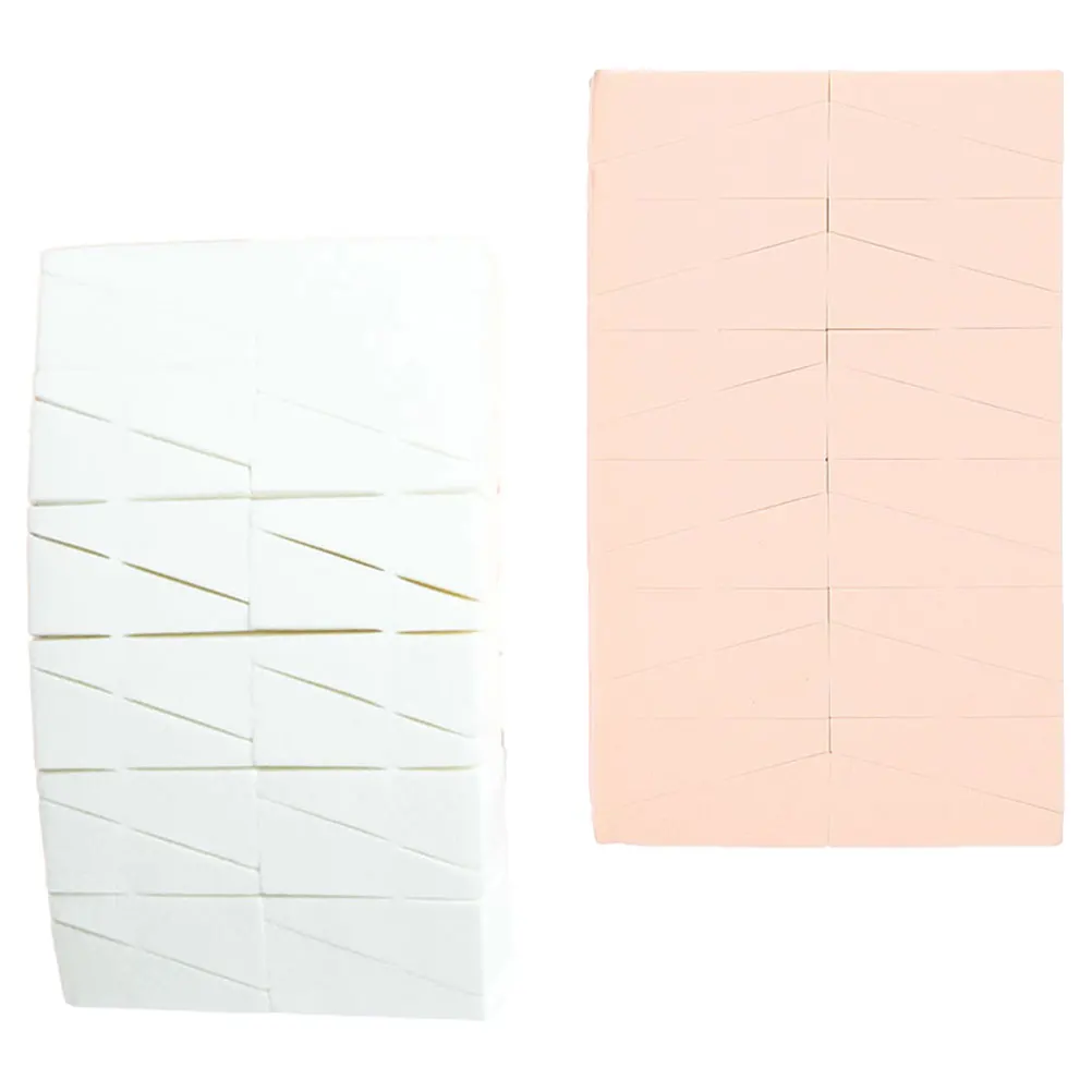 2 szt. Klinowe gąbeczki do makijażu do podkładu, różu, rozświetlacza, aplikatory, narzędzia do pudru do twarzy, gąbki kosmetyczne