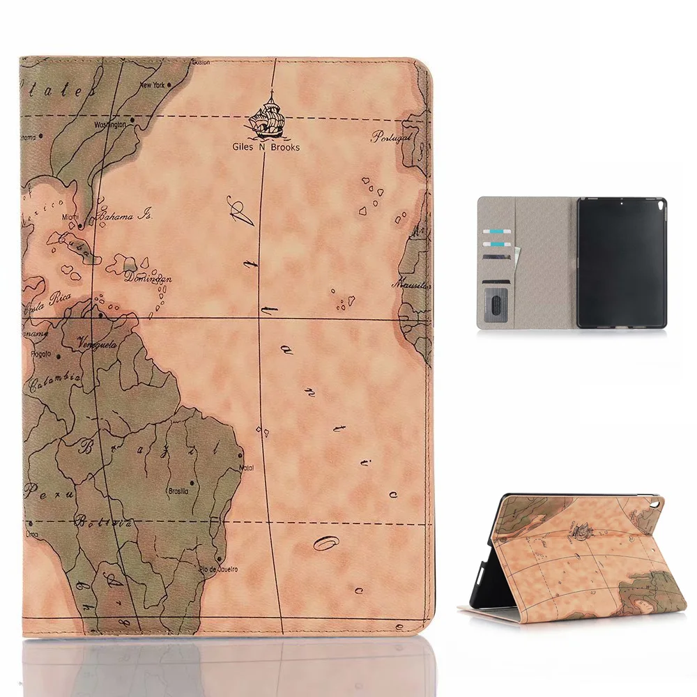 

Чехол для планшета с текстурой карты для iPad 2024 2025 A16 Air Pro MINI 3 4 5 6 7 8 9 10-го 11-го поколения 10,9 10,2 11 12,9 13-дюймовый чехол