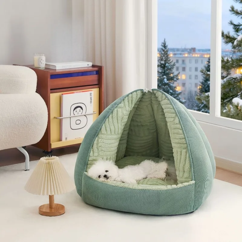 2-In-1 comfortable cat nest in two forms, suitable for multi-try use and universal pet nest in all seasons