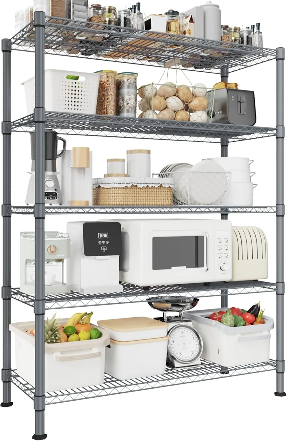 Land Guard 5 Tier Storage Racks and Shelving - 48