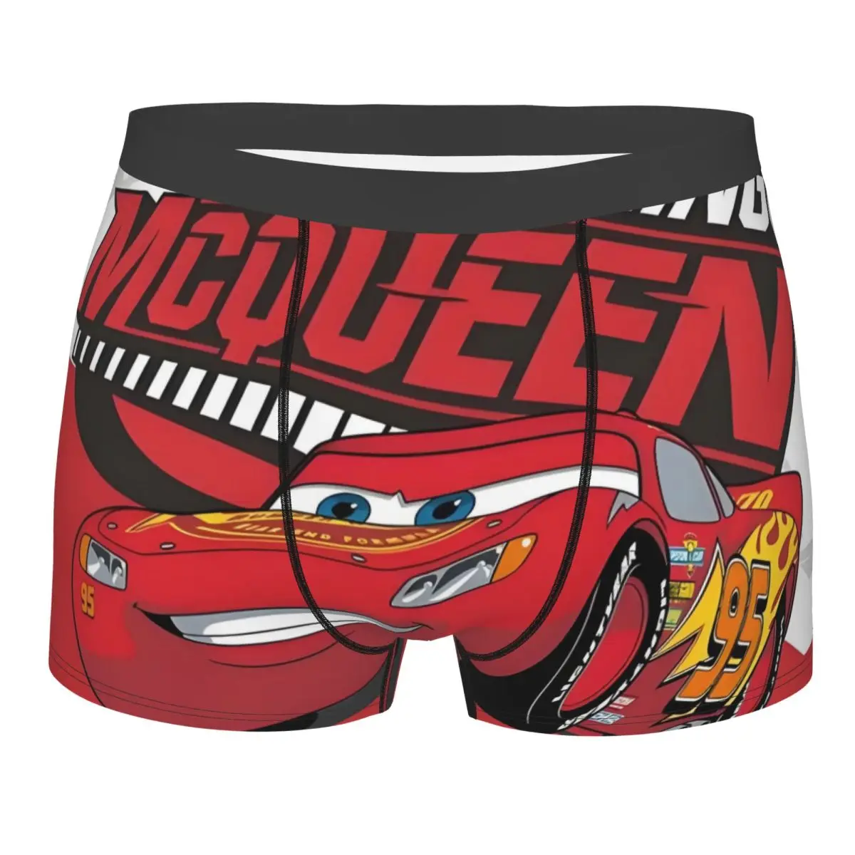 

Customized Lightning Mcqueen Cool Boxer Shorts For Homme 3D Print Racing Car Underwear Panties Briefs Breathable Underpants