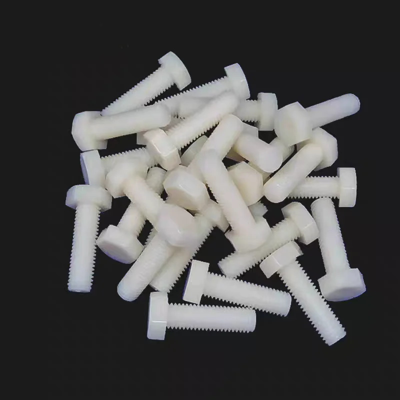 

DIN933 White Nylon Plastic External Hex Head Cap Screws M3-M16 Insulated Hex Bolt Assortment