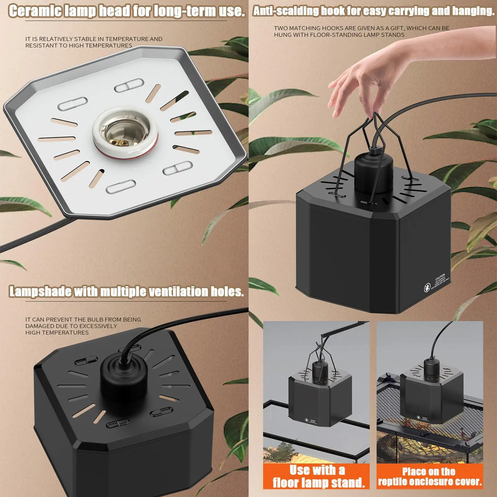 

Тепловая лампа для рептилий, абажур для термоосвещения для рептилий, террариум, тепловой абажур для черепахи, геккона, черепахи, бородатого дракона