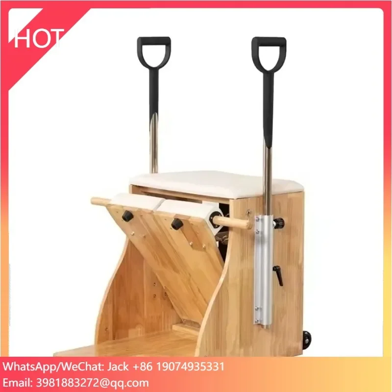 Professional Yoga Training Exercise Equipment Machine Maple Pilates Chair Wunda Chair