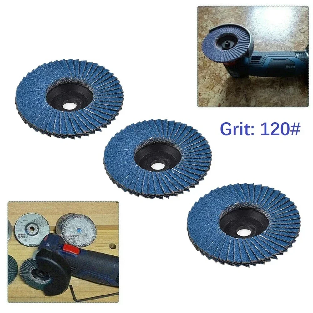 3pcs 75mm 3Inch Angle Grinder Sanding Tool 40/60/120 Grit Grinding Wheel Flap Disc For Angle Sanding Polishing Accessories