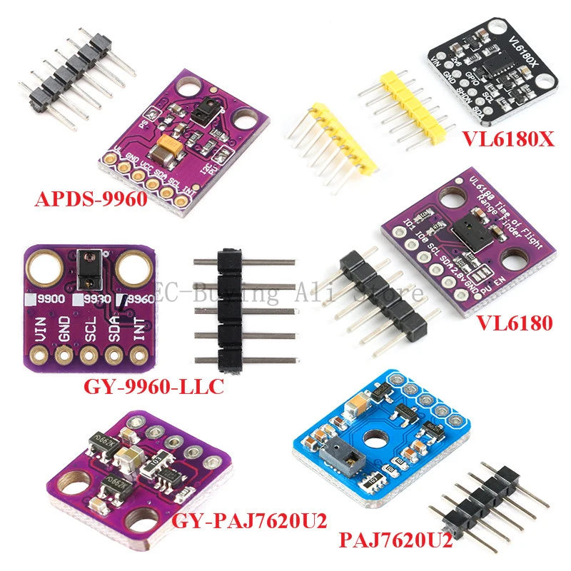 RGB Gesture Recognition Sensor Module PAJ7620U2 APDS-9930 APDS-9960 VL6180 VL6180X For Arduino IIC I2C Interface Optical Ranging