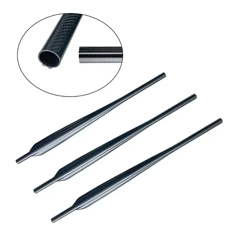 Customizable 750-1000mm Lightweight 3K Carbon Fiber Harpoon Tube Squid Shaped Spear for Deep Sea Fishing New Hot Selling Tool