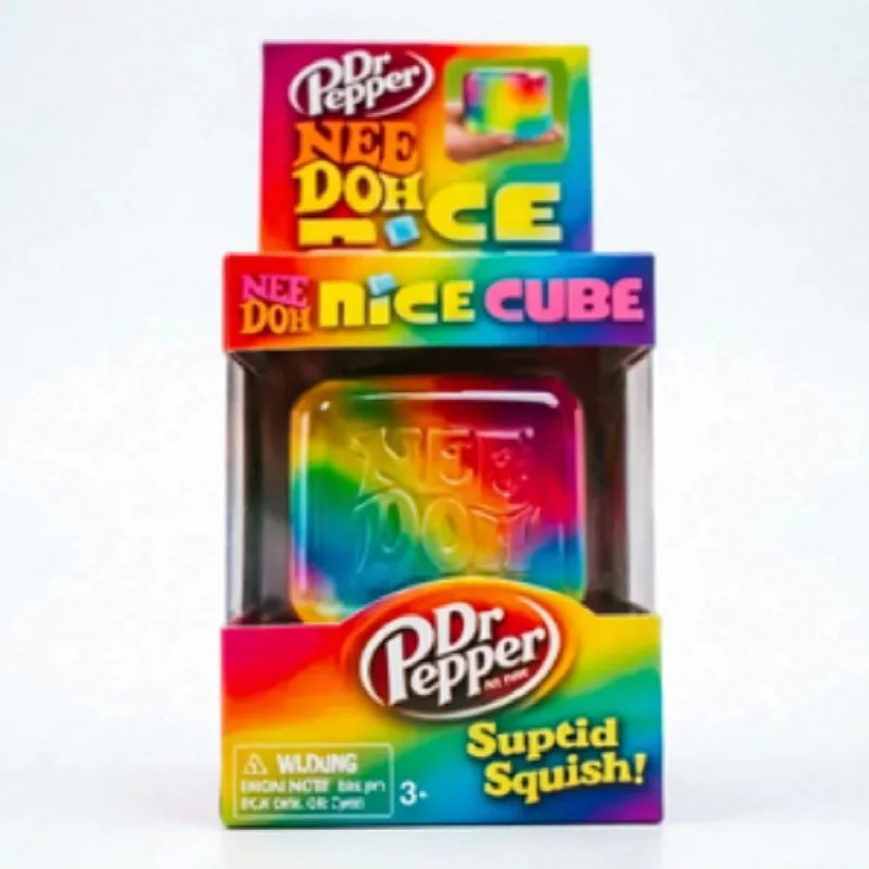 Novo Cubo de Descompressão Needoh 2026 Rainbow Cube, Brinquedo Sensorial de Extrusão, Brinquedo Sensorial Macio