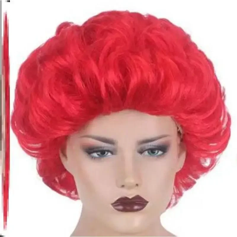 McDonald Cosplay Costume Ronald Masquerade Party Sutra Clown Character Adult Halloween Party Funny Costume Stage Clothes Wig^0*f