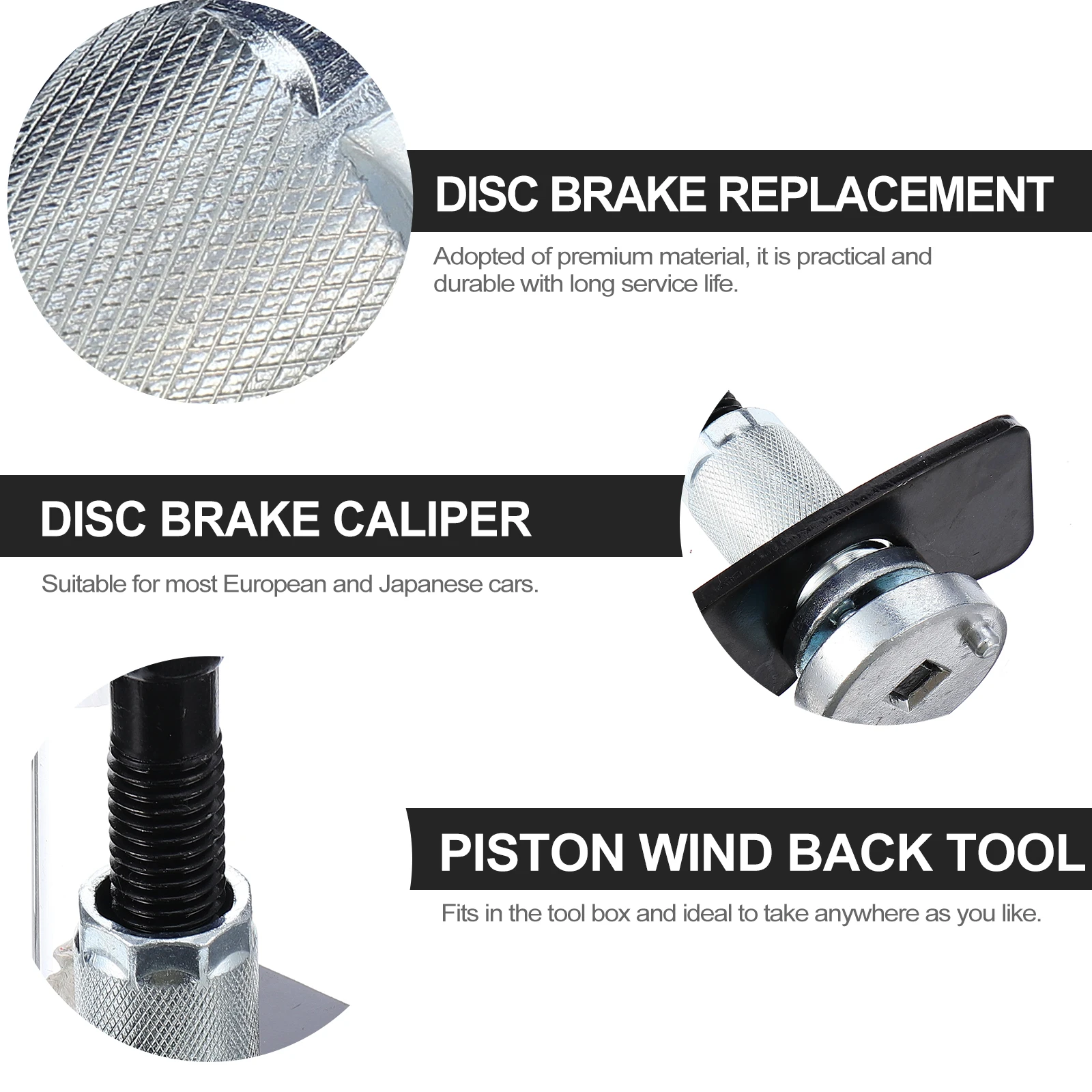 

Brake Caliper Tool Premium Material Disc Brake Spreader Piston Tool Auto Car Workshop Maintenance Tools
