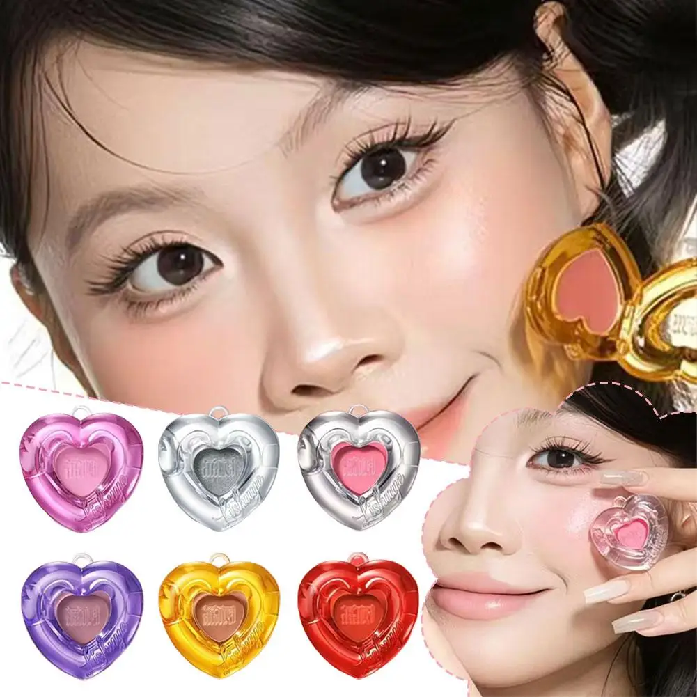 Peach Pink Sparkling High Gloss Powder Highlighter Palette Face Contour Brighten Expansive Jelly Blush Paste Illuminate Makeup