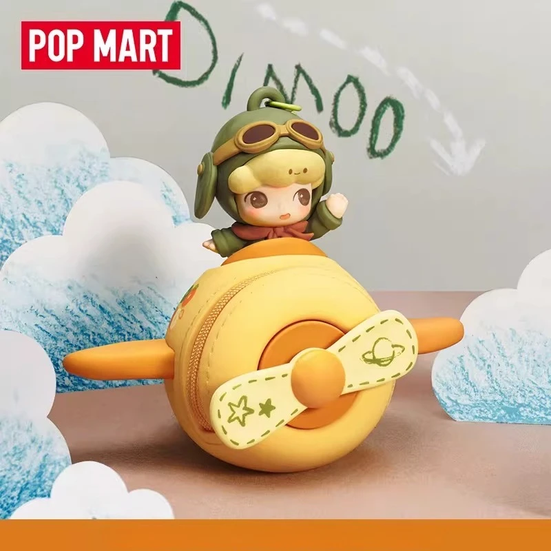 

100%POPMART DIMOO Limited Edition Time Series Earphone Case Accessories Cute Toys for Collection Home Decoration Surprise Gifts