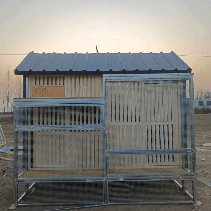 

Composite panel spire front face wooden light shelter pigeon cage