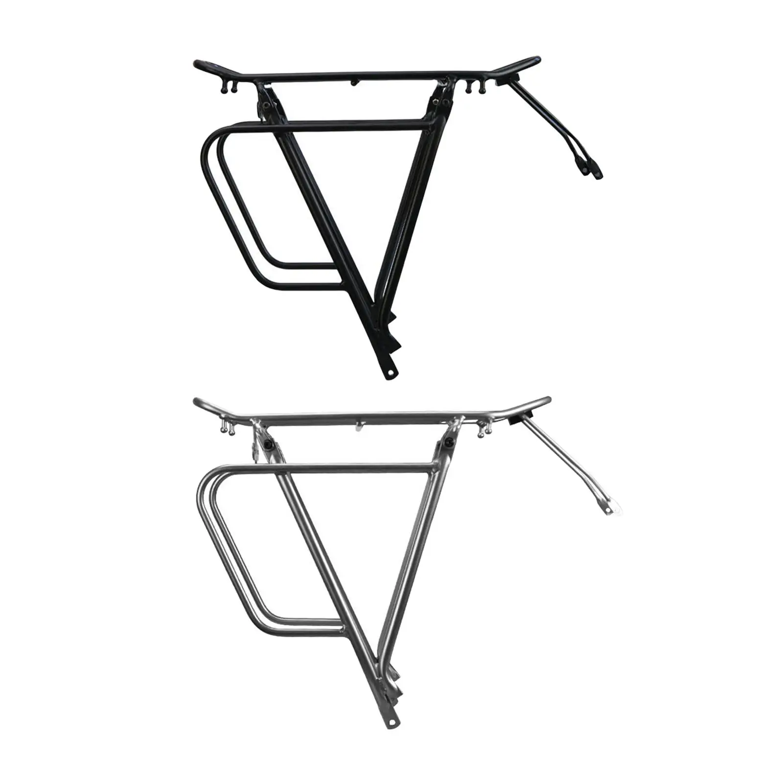 Durable Aluminum Bicycle Rear Cargo Rack with Complete Installation Kit Holder Shelf for Mountain and Touring Bikes