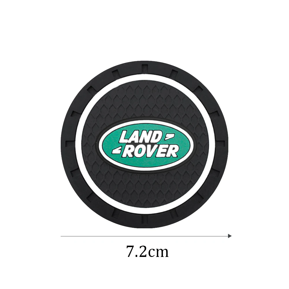 1/2 PCS Anti-Slip Car Water Coaster Rubber Mat Internal Anti-Slip Cup Holder For Land Rover Range Evoque Car Interior Decoration