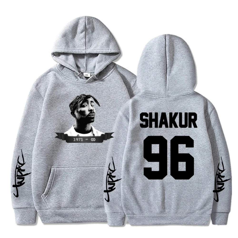 2Pac Hoodie Hip Hop Pullover Hip Hop Hoodie Women\'s Tops Men\'s Jacket Rap Long Sleeve Men\'s Rap Pattern New Hoodie