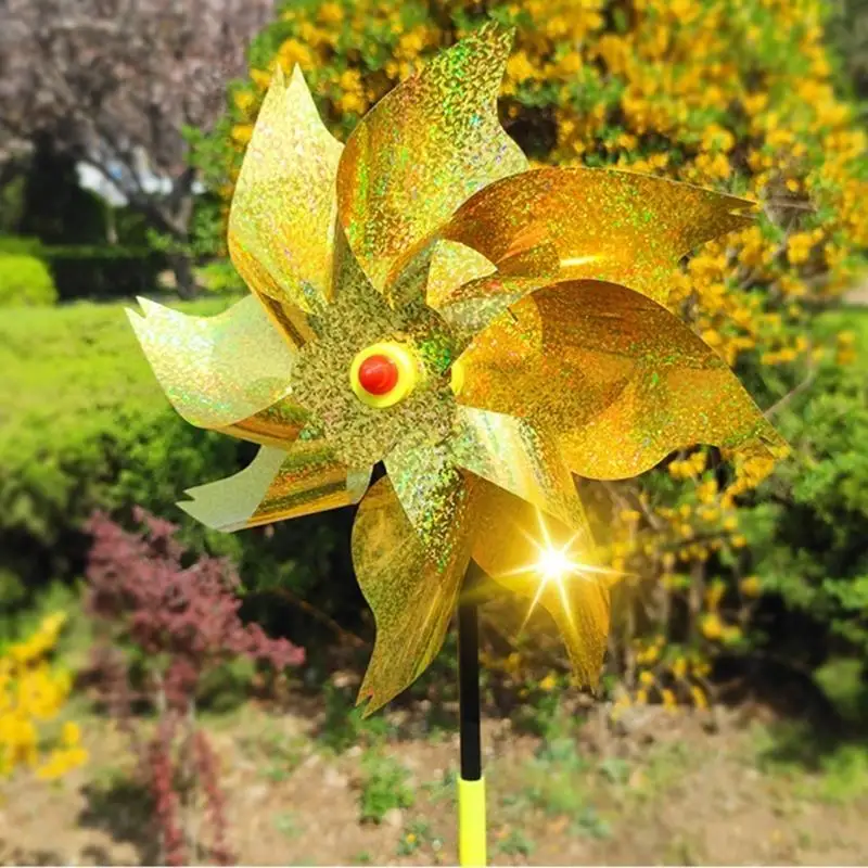 Bird Repellents Wind Spinner 6pcs Decorative Ornament Crafts Party Decoration for Garden Yard Lawn Decoration Crafts C5AD