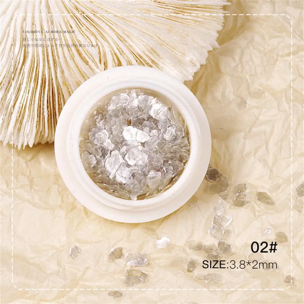 ملصقات رقائق النحاس المتلألئة لفن الأظافر ، غير منتظمة ، فريدة من نوعها ، فريدة من نوعها ، عصرية ، ميكا ، عصرية ، حصرية