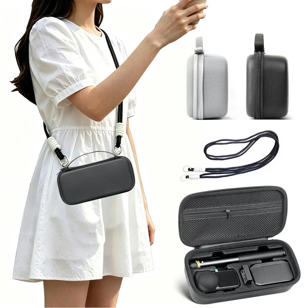 Wasserdichte Tragetasche zur Aufbewahrung für die Insta360 X6, tragbare Schultertasche, robuste Schutzhülle, Kamerazubehör. – Detail 9