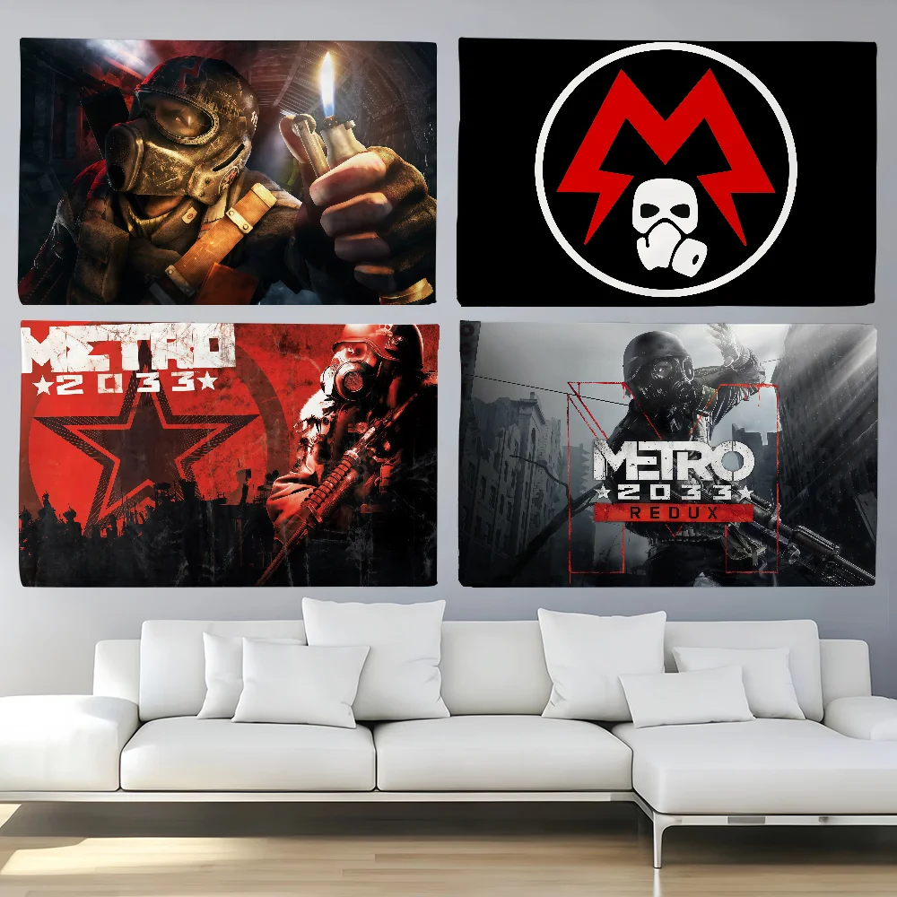 Game Metro 2033  flag For Decoration Outdoor Picnic  Hanging Home Camping Party Banner