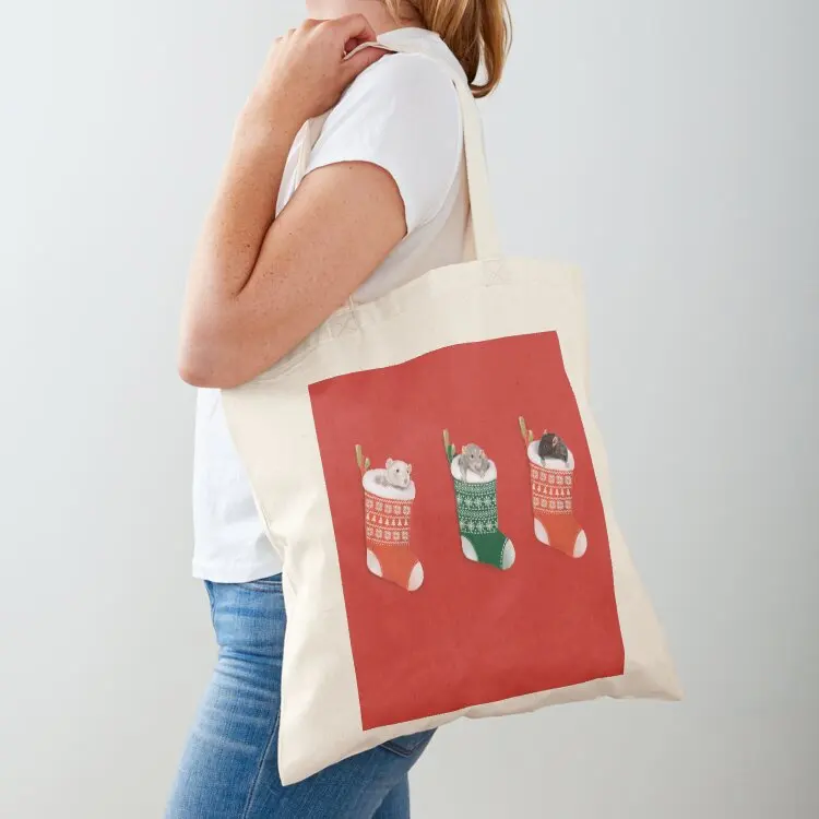 

Ratty Christmas Tote Bag hand bags Canvas shoulder bag large size bags Large bags for women