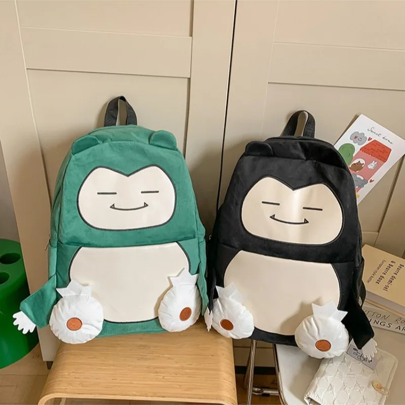 Pokemon Backpacks Students Large Capacity Schoolbags Cartoon Anime Gengar Snorlax Knapsack Boys Girls School Supplies Gift New