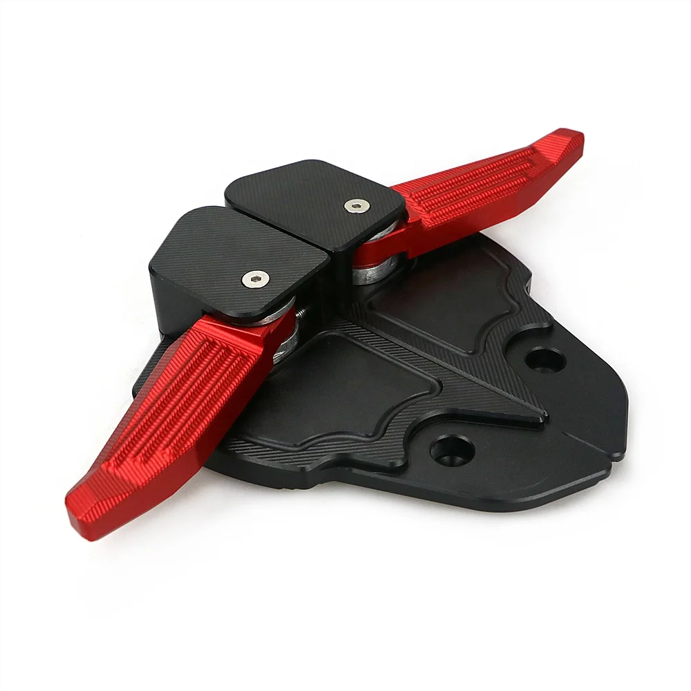 

STLF Motorcycle New CNC Catapult Rear Passenger Footpad Foot Steps Pedals Rests for Vespa Primavera Sprint 150