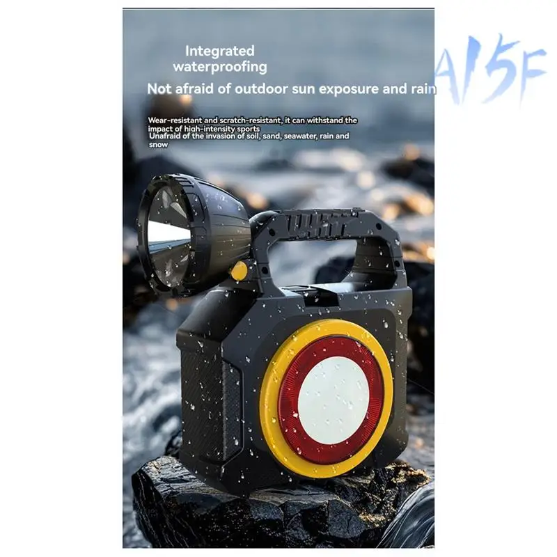 

A15F-Multi-Functional Outdoor Portable Solar Flashlight USB Rechargeable Built-In Hardware Tools Torch Screw Set