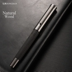 LT Hongdian Calligraphy Soft Flex Fountain Pen Ebony/Red Sandalwood Business Gift Box Self-Developed Nib Low-Ink Feed 1866