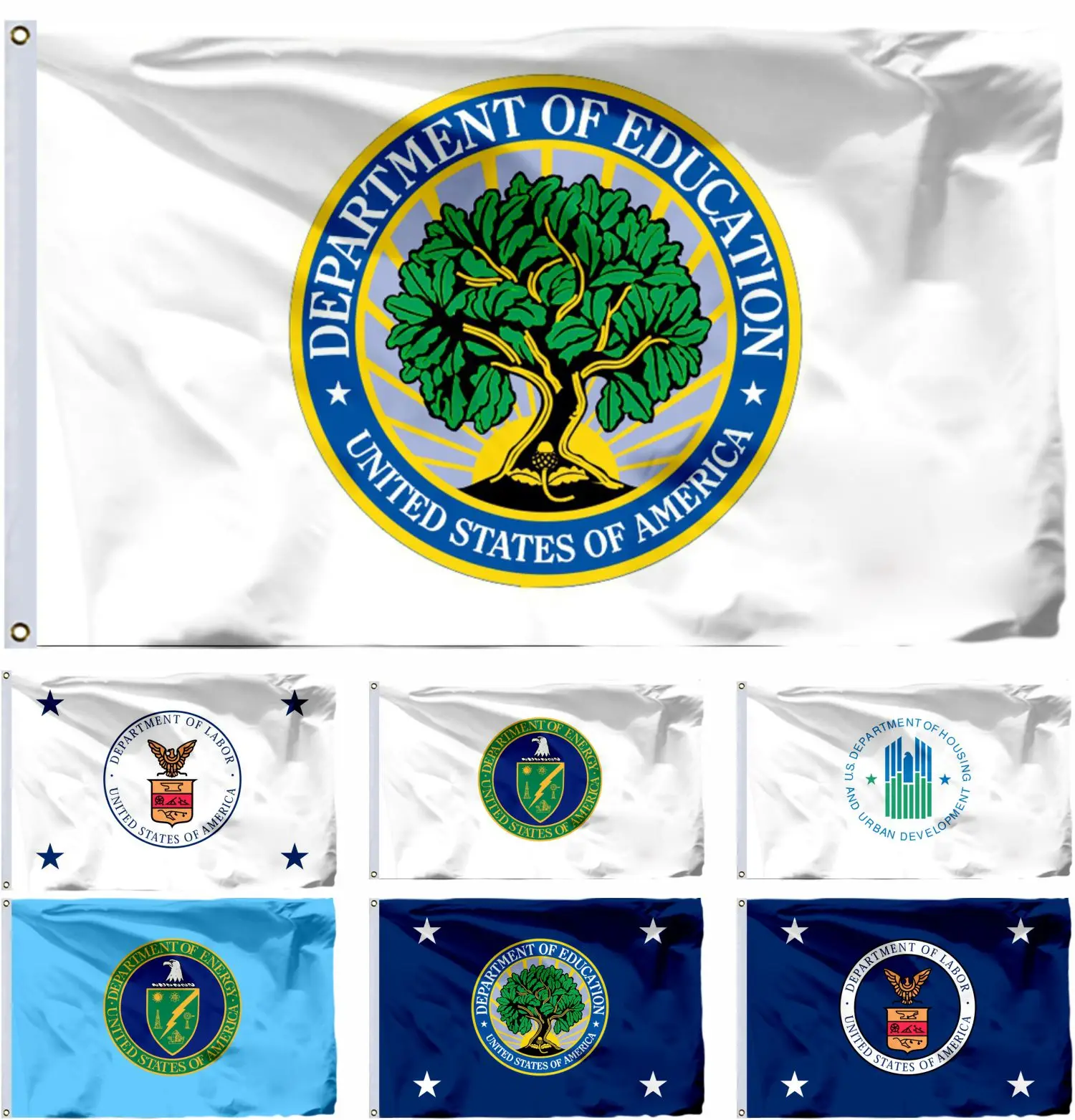 USA Department Education Flag 90x150cm 3x5ft US American Secretary Education United States and Department Energy Banners