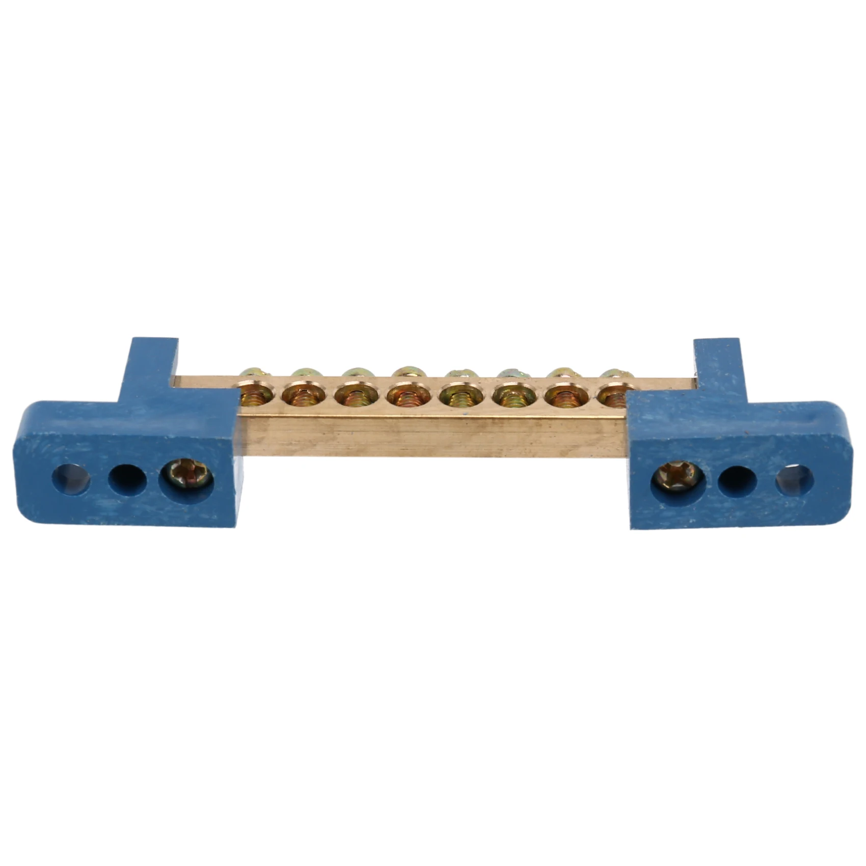 

8 Terminal Bus Bar Terminal Block 10 Pack Brass Wire Screw Terminal For Car Boat Marine Ground Power Distribution
