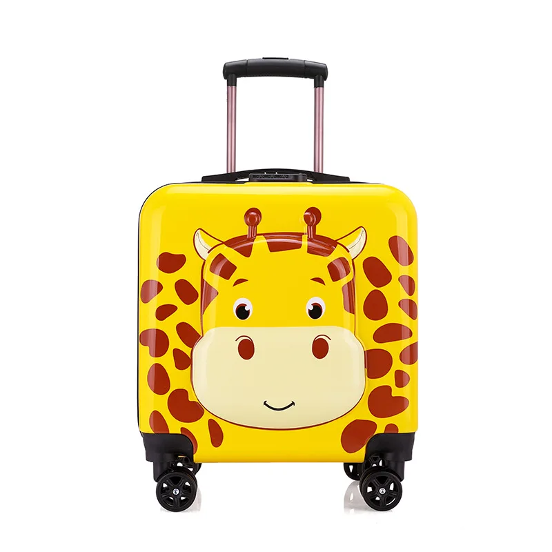 Kid\'s Luggage Children\'s Trolley Box Universal Wheel Luggage Box Password Box Cartoon Travel Box