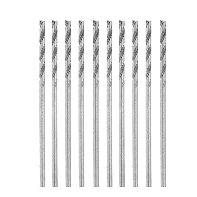 E06B Multifunction 10 Pcs Tiny Micro HSS 0.7mm Straight Shank Twist Drilling Bit