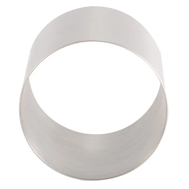 A45I 6 Pieces Round Biscuit Cutter Stainless Steel Mousse Ring Mini Circle Cookie Cutters Frying Egg Rings Baking Tool
