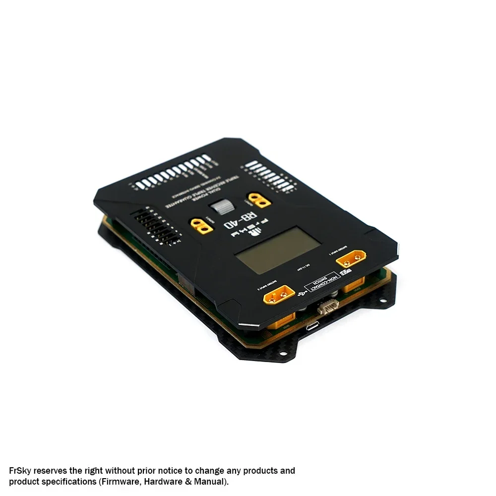 FrSky RB-40 FLIGHT-SAFE SYSTEM Dual Power /Menu Scroll Button & LCD Screen NFC Switch