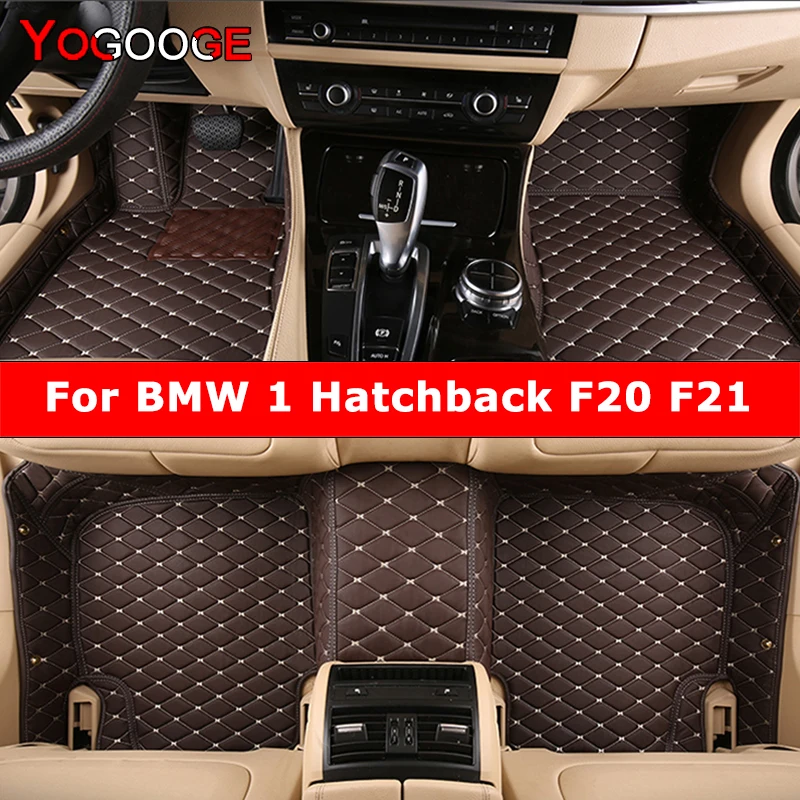 YOGOOGE Custom Car Floor Mats For BMW 1er Hatchback F20 F21 2012-2018 114-140 Auto Carpets Foot Coche Accessorie