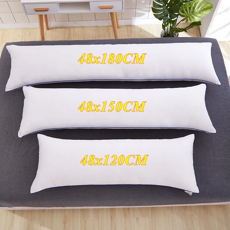 

Bonenjoy Soft Pillow Core Solid Color Cushion 48x120/48x150/48x180cm Pillows for Home Bed Double Pillow almohadas para dormir