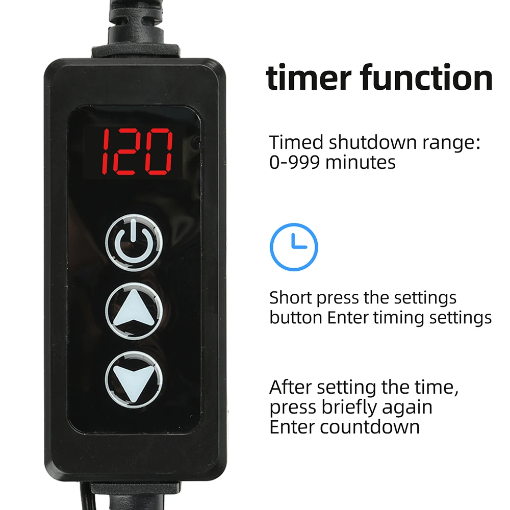 W-3301A DC5-24V LED Digital Wire Control Thermostat Timer Switch, Temp Range -20℃~120℃ Heating Cooling Temperature Controller image 4