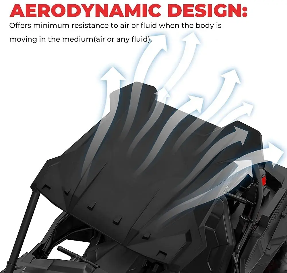 RZR XP 1000-Dach, RZR-Sport-Kunststoff-Hartdachplatte, schwarz, kompatibel mit Polaris RZR XP 1000 XP 900 Turbo