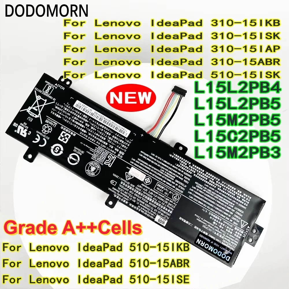 Factory Direct L15C2PB5 Battery For Lenovo IdeaPad 310-15ISK 310-15IKB 510-15ISK 510-15IKB Xiaoxin 310-15IKB L15C2PB3 L15M2PB5