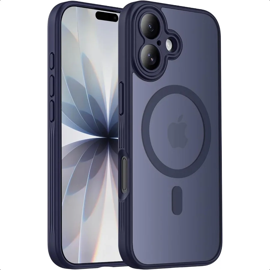 Designed for iPhone 17 Case Compatible with MagSafe [Cameratection] [15FT Military Droptection] Shockproof Translucent Matte An
