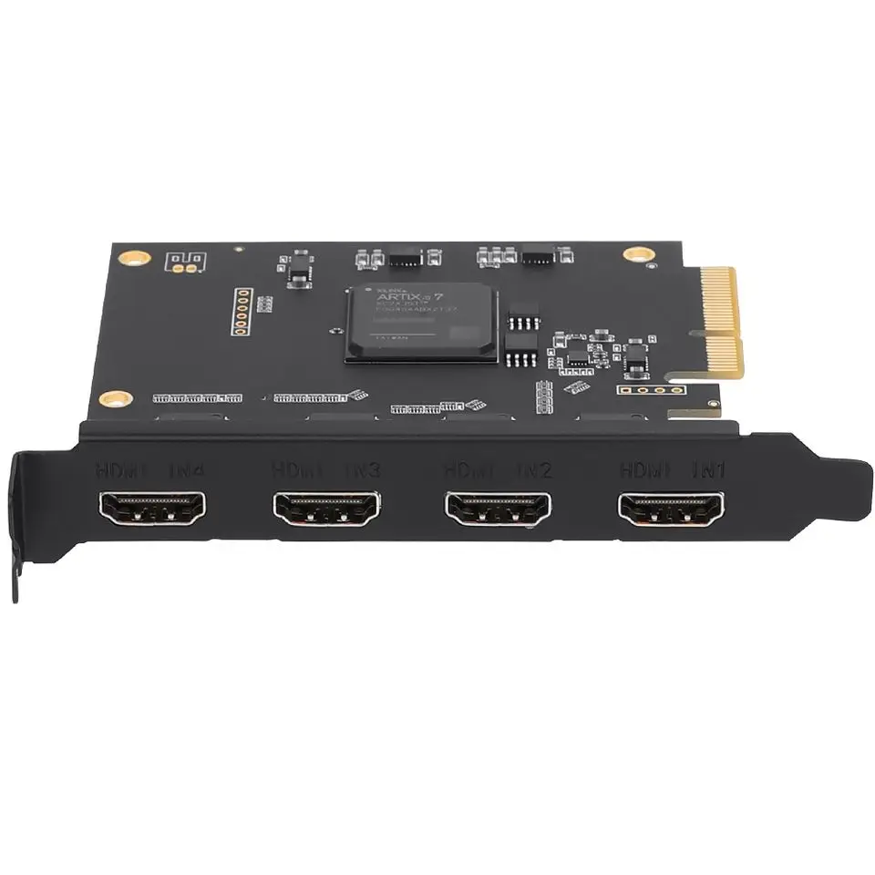 

Unisheen 4 Channels 1080P HD Video Capture Card PCIe Game Grabber for Live Streaming Recording
