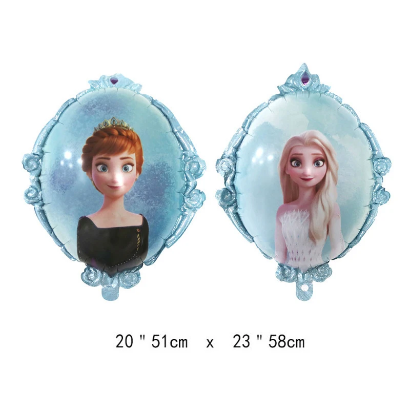 Disney Frozen Princess Foil Balões, Elsa, Olaf, Baby Shower, Girl Favors, Boneco de neve, Decorações de aniversário, Air Toys, Kds