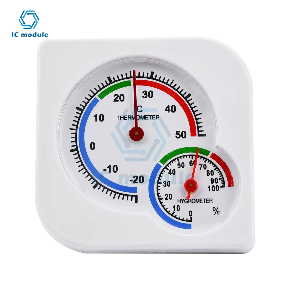 2 In 1 MIni Wet Hygrometer Humidity Thermometer Temperature Meter Mechanical Classic Homeuse Indoor Outdoor